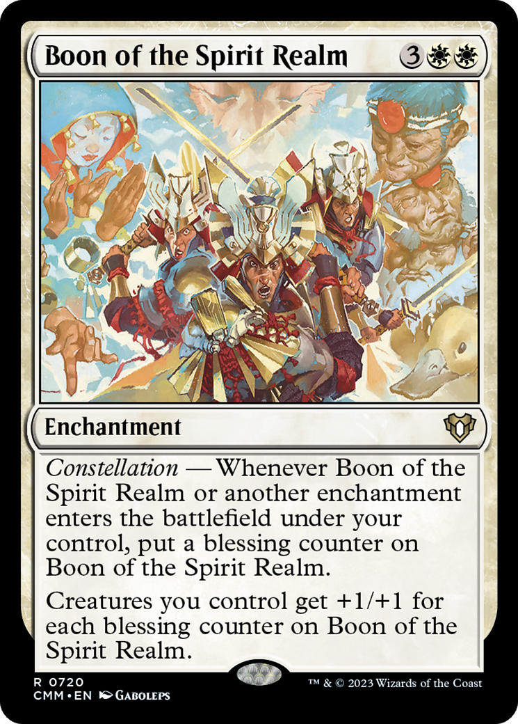 Boon of the Spirit Realm (CMM-720) - Commander Masters
