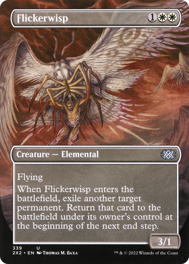 Flickerwisp (Borderless) (2X2-339) - Double Masters 2022 (Borderless) Foil