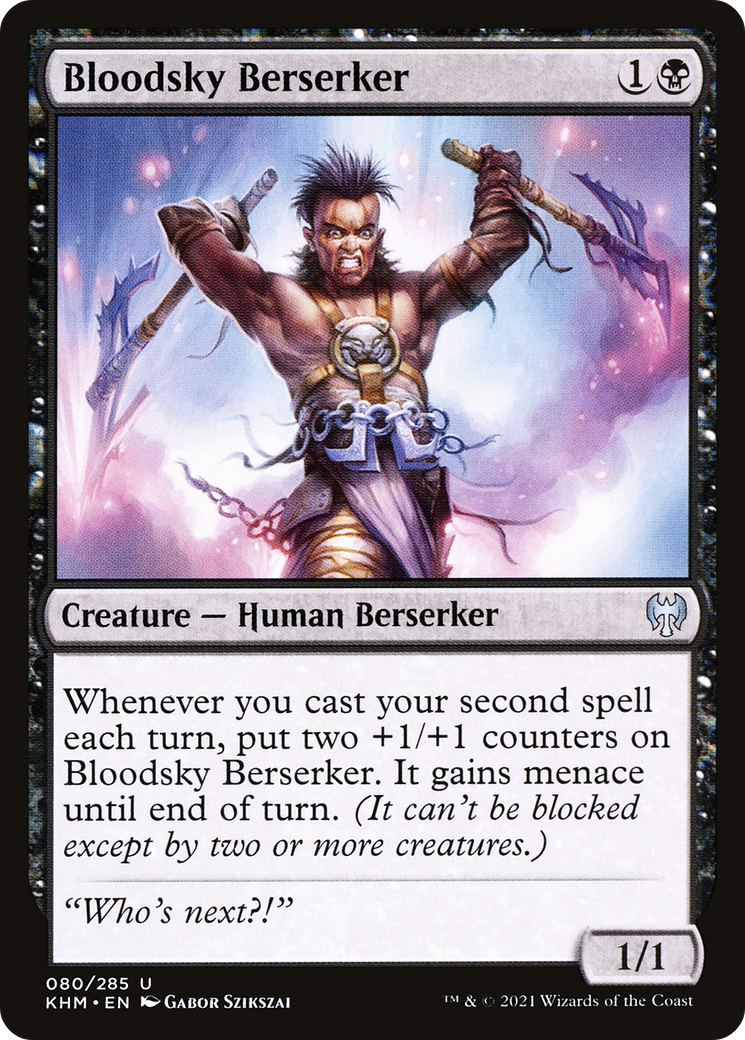 Berserker du ciel sanglant (KHM-080) - Feuille de Kaldheim 