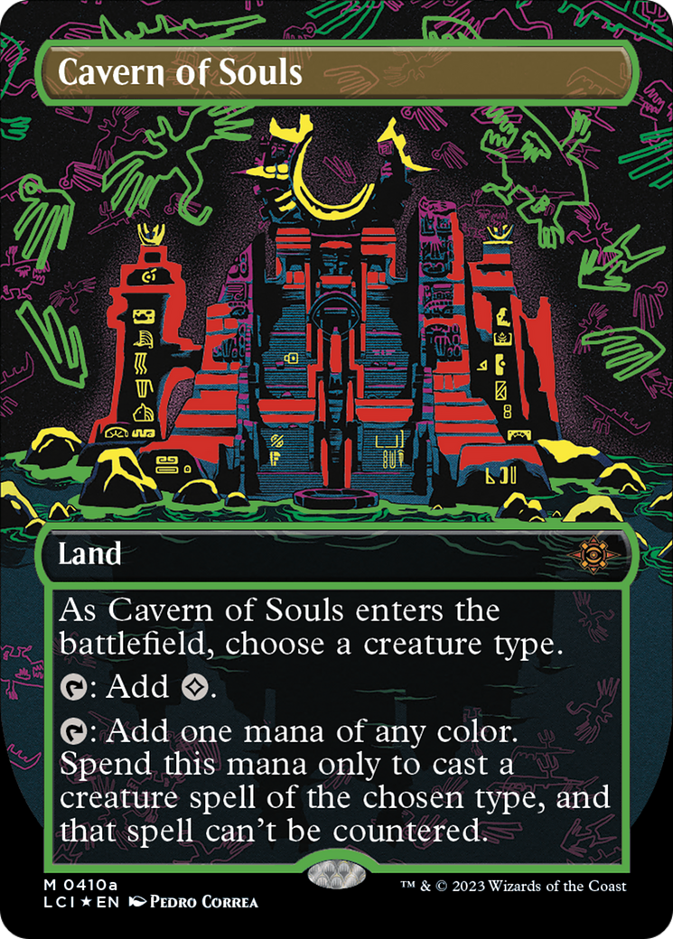 Cavern of Souls (0410a) (Borderless) (LCI-410A) - The Lost Caverns of Ixalan (Borderless) Foil