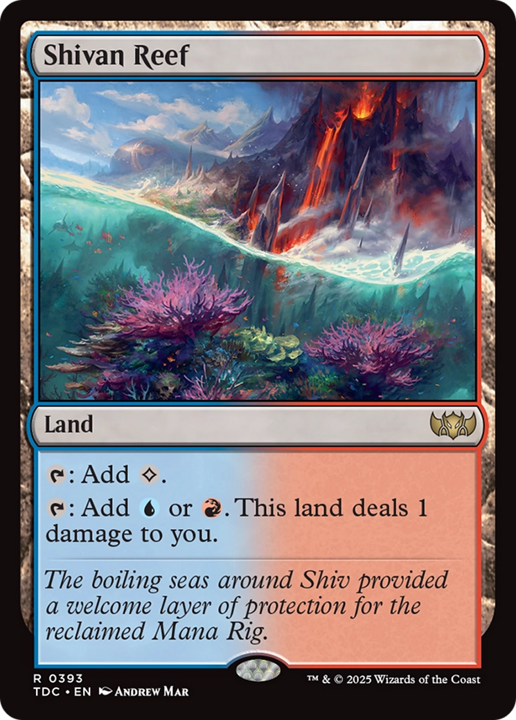 Récif de Shivan (TDC-393) - Commandant : Tarkir : Tempête de dragons 