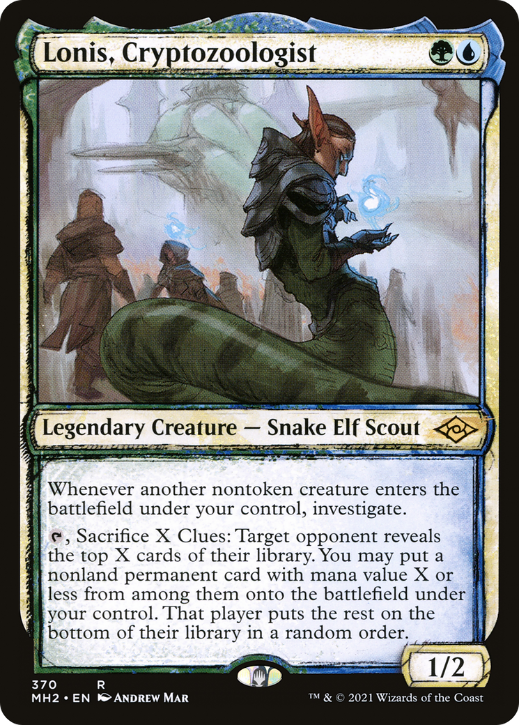 Lonis, Cryptozoologist (Showcase) (MH2-370) - Modern Horizons 2: (Showcase)