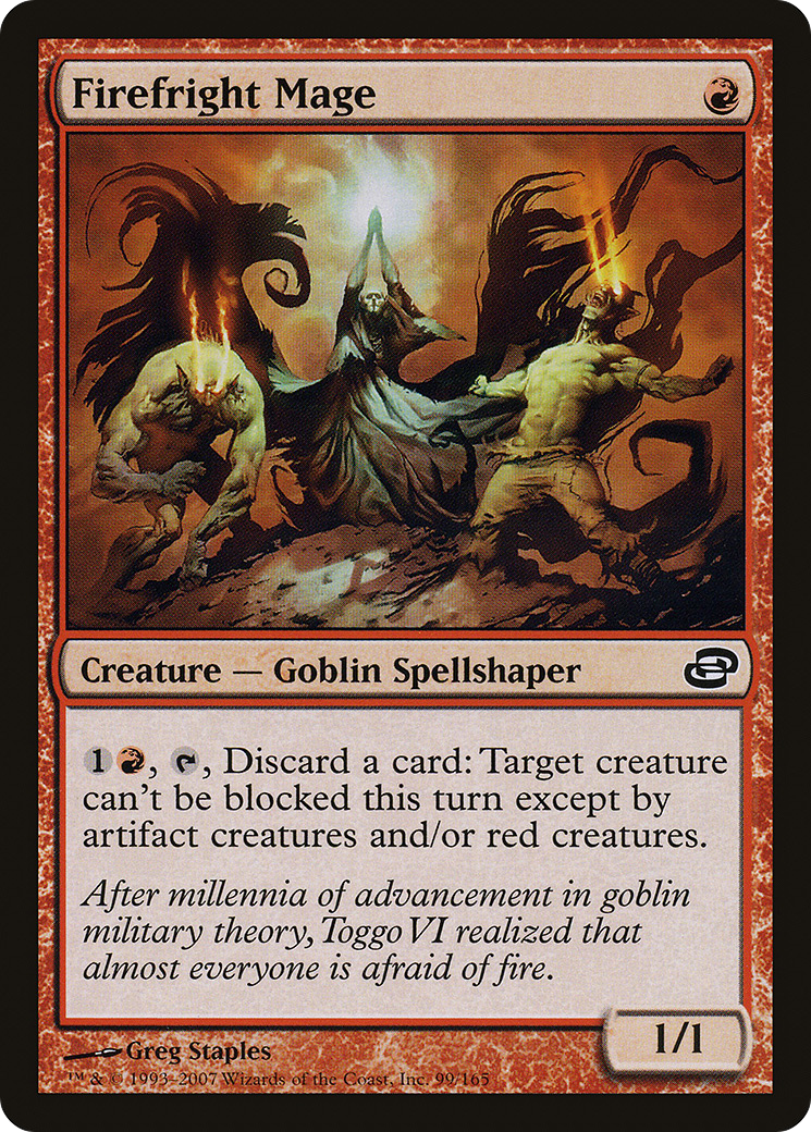 Mage Firefright (PLC-099) - Planar Chaos Foil 