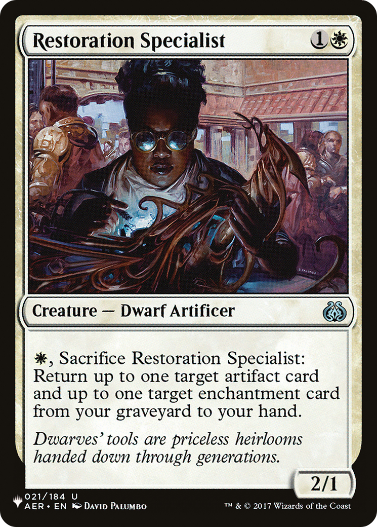 Restoration Specialist (LIST-021/184) - The List