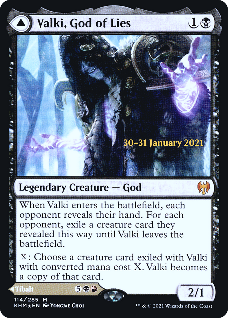 Valki, God of Lies (PRE-114S) - Kaldheim Promos Foil