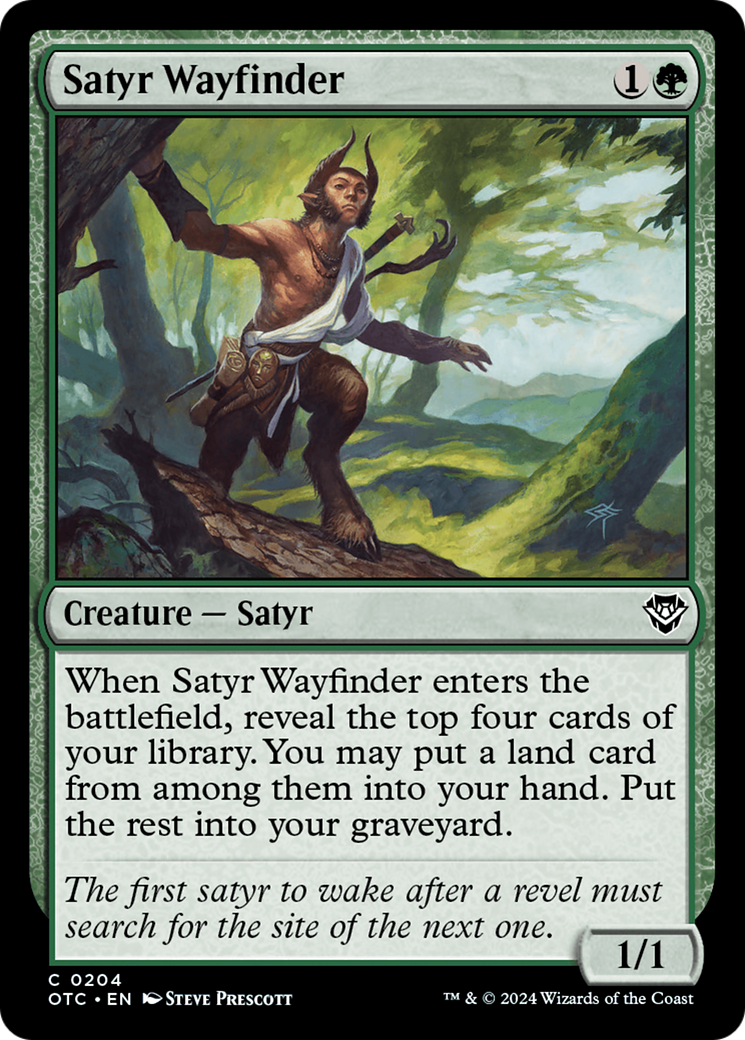 Satyr Wayfinder (OTC-204) - Commandant des Outlaws of Thunder Junction 