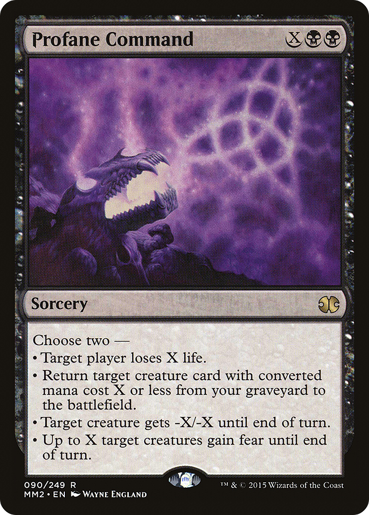 Commandement Profane (MM2-090) - Modern Masters 2015 Foil