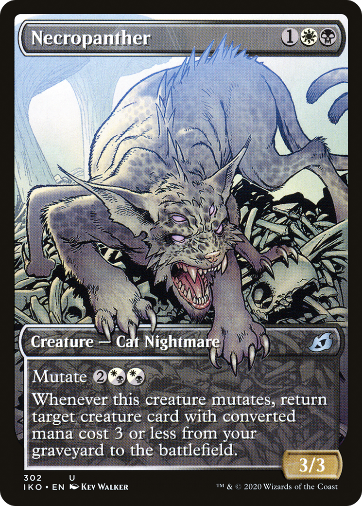 Necropanther (Showcase) (IKO-302) - Ikoria: Lair of Behemoths: (Showcase)