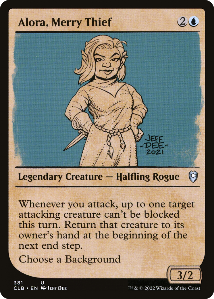 Alora, joyeuse voleuse (CLB-381) - Commander Legends : La Bataille de Baldur's Gate : (Vitrine) 