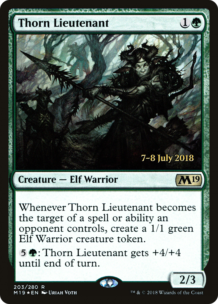 Thorn Lieutenant (PRE-203S) - Core Set 2019 Promos Foil