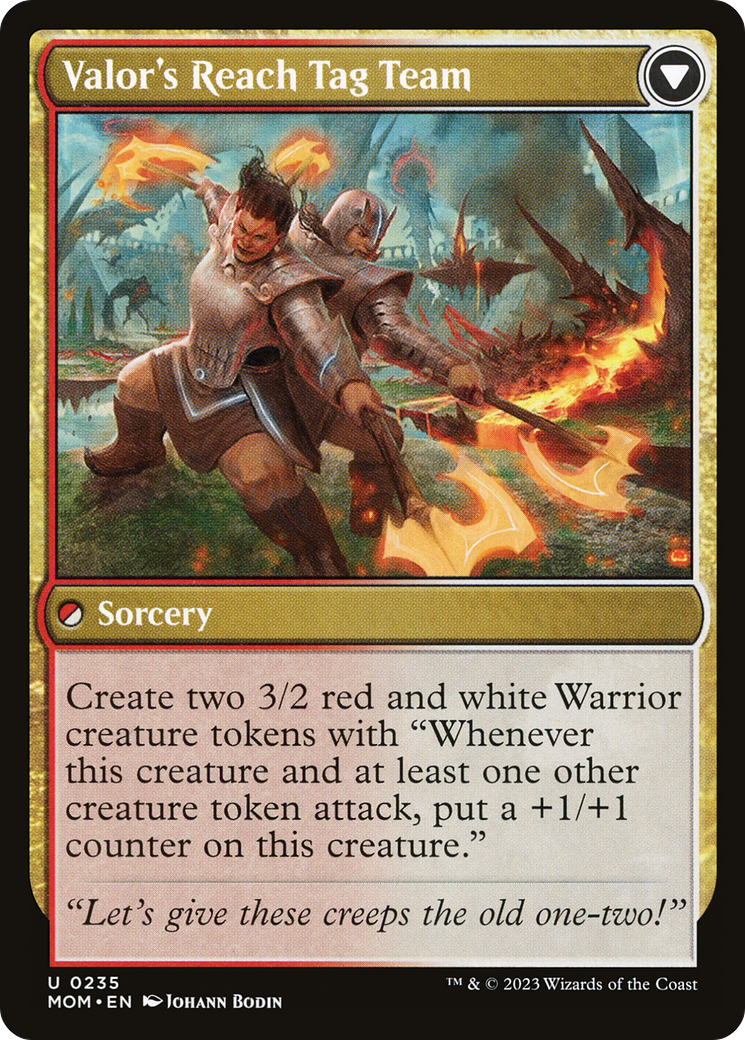 Invasion de Kylem // Valor's Reach Tag Team (MOM-235) - March of the Machine Foil 