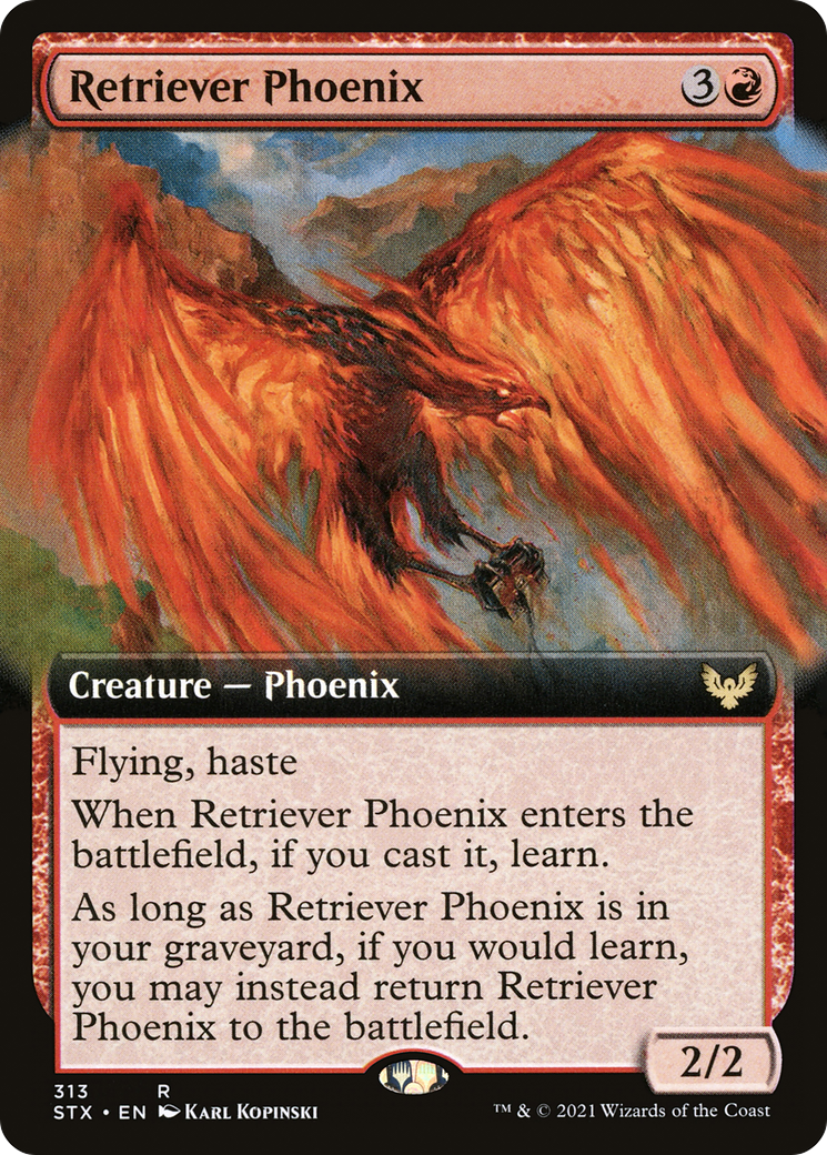 Retriever Phoenix (STX-313) - Strixhaven : École des Mages : (Extended Art) Foil