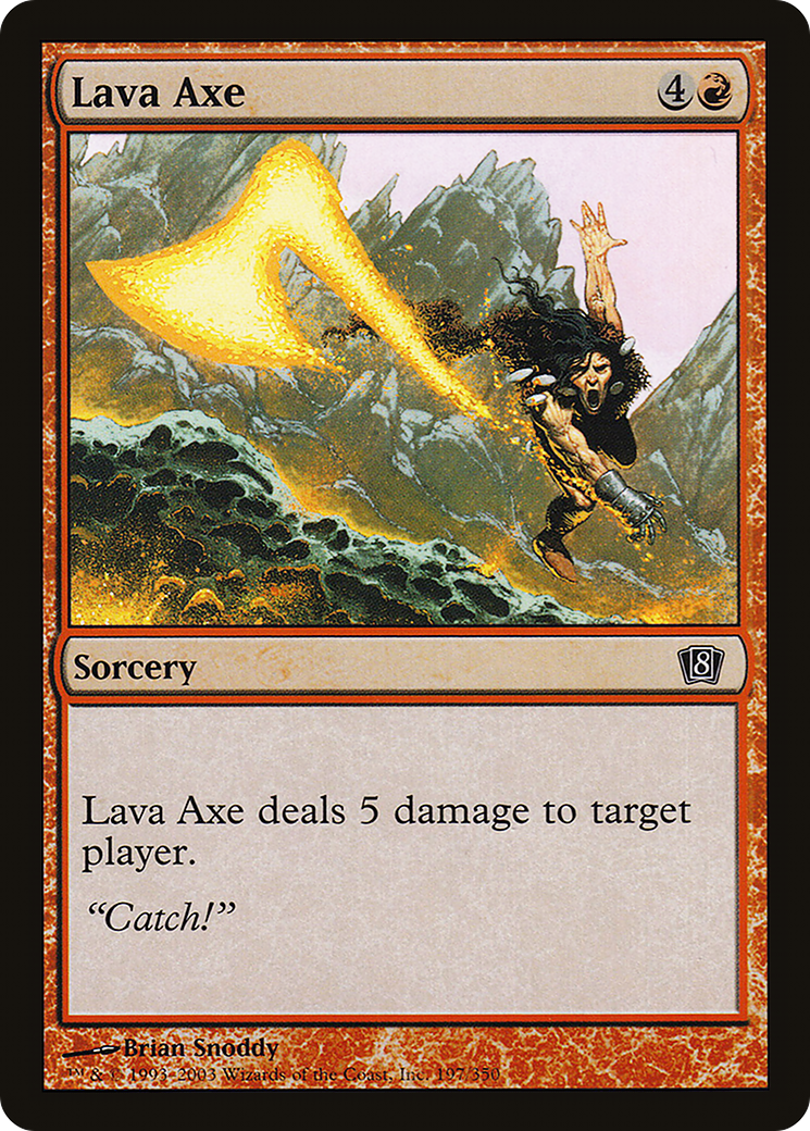 Lava Axe (8ED-197★) - Eighth Edition Foil