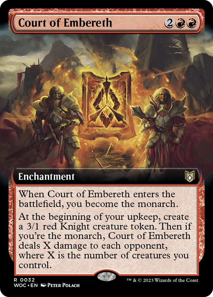 Cour d'Embereth (WOC-032) - Commandant des Terres Sauvages d'Eldraine : (Extended Art) Foil 