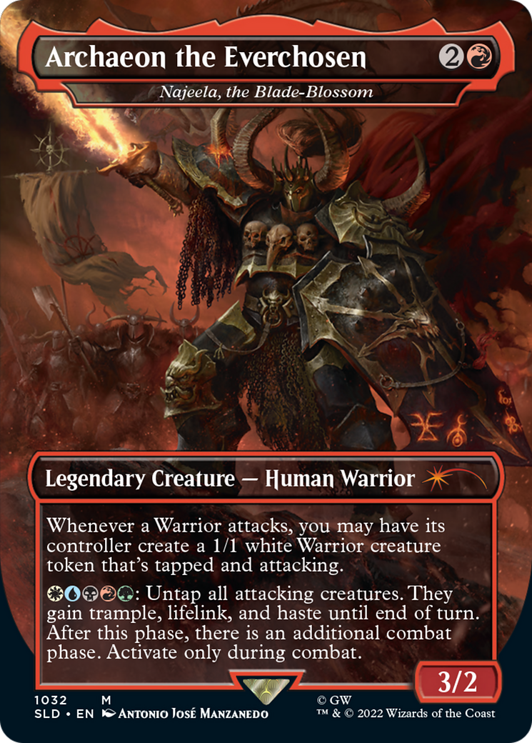 Najeela, la Lame-Fleur (SLD-1032) - Butin Secret Lair / Archaeon l'Élu (Sans Bordure) Foil 