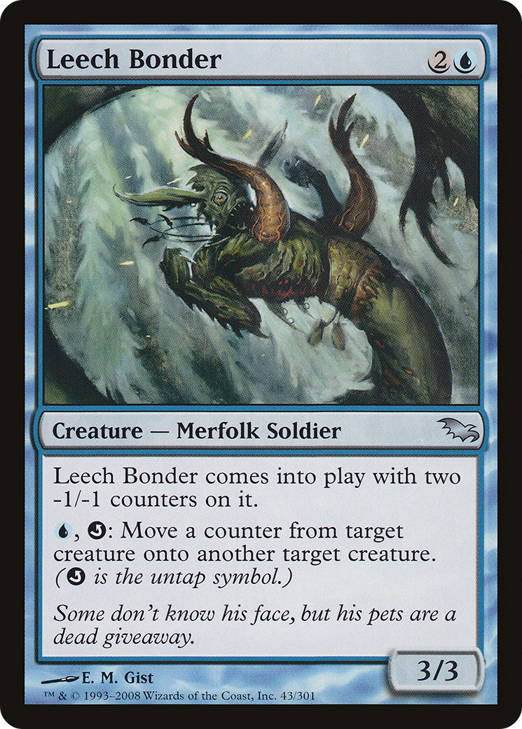 Leech Bonder (SHM-043) - Feuille Shadowmoor 