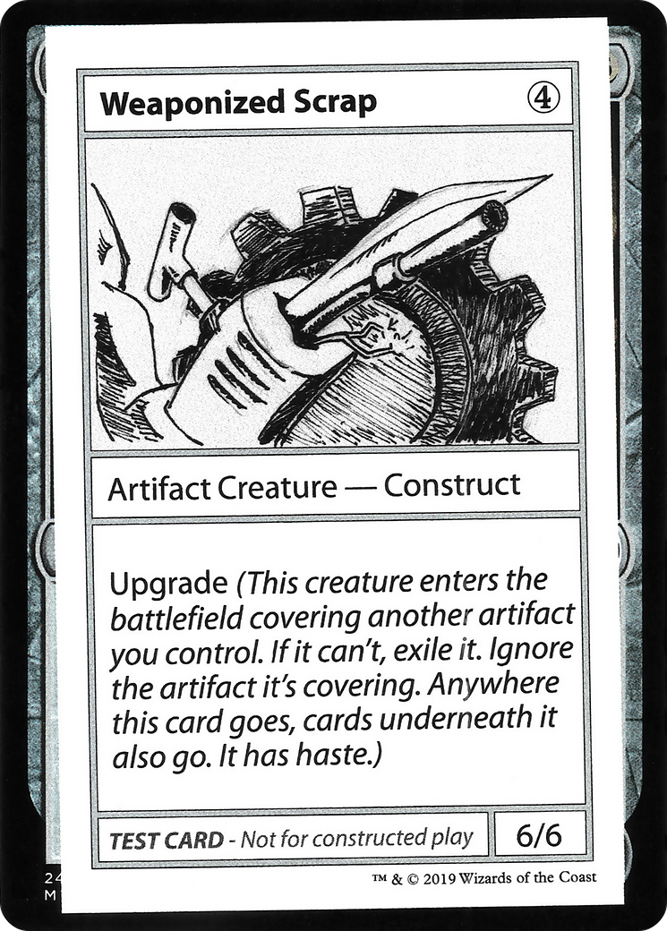 Weaponized Scrap (No PW Symbol) (CMB1-) - Mystery Booster Playtest Cards 2021