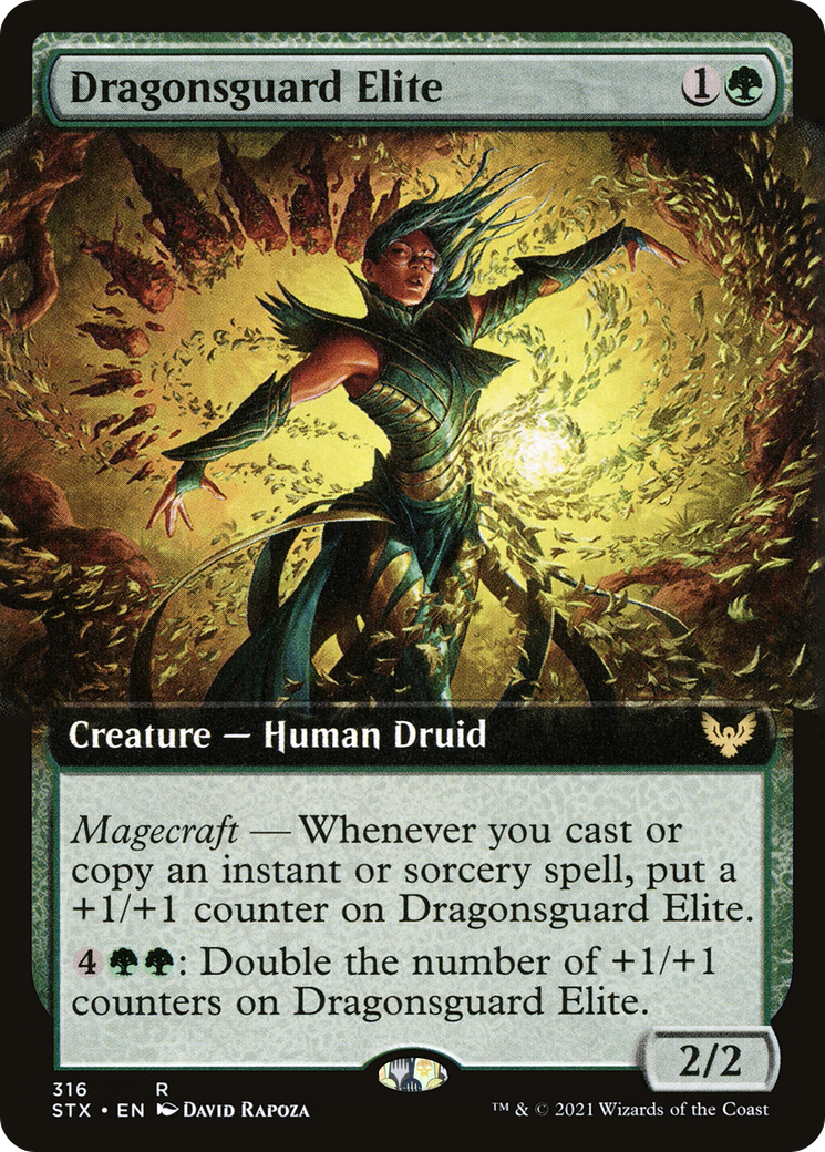 Dragonsguard Elite (STX-316) - Strixhaven : École des Mages : (Extended Art) Foil