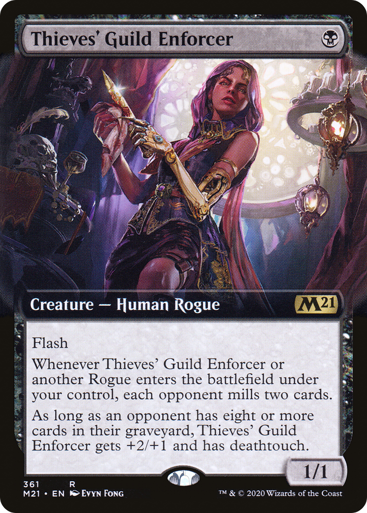 Thieves' Guild Enforcer (Extended Art) (M21-361) - Core Set 2021: (Extended Art)