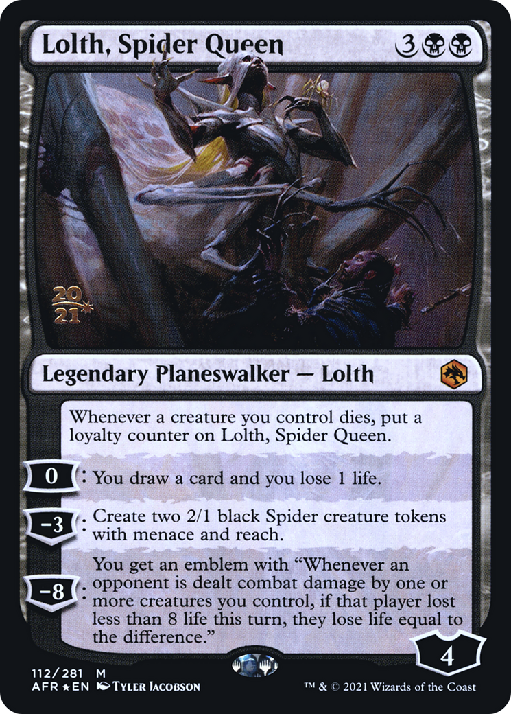 Lolth, Spider Queen (PRE-112S) - Adventures in the Forgotten Realms Promos Foil