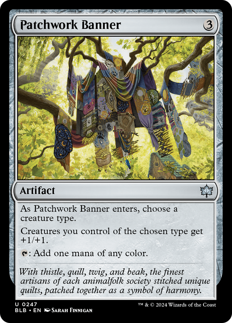 Bannière patchwork (BLB-247) - Bloomburrow 