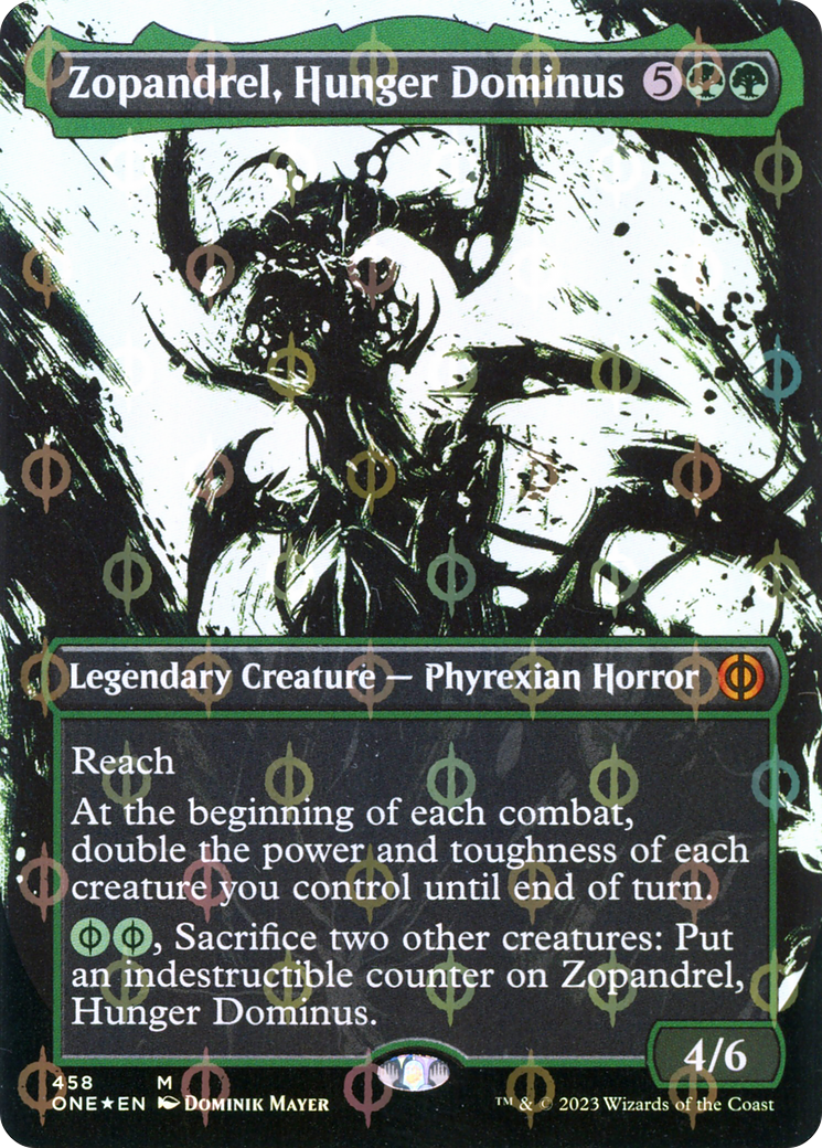 Zopandrel, Hunger Dominus (ONE-458) - Phyrexia : All Will Be One : (Vitrine) (Sans bordure) Feuille