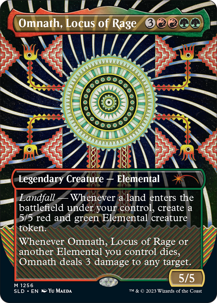 Omnath, Locus of Rage (SLD-1256) - Secret Lair Drop (Borderless) Foil