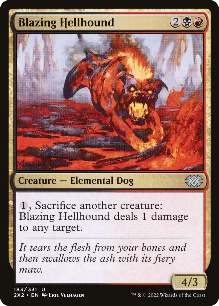 Blazing Hellhound (2X2-183) - Double Masters 2022 