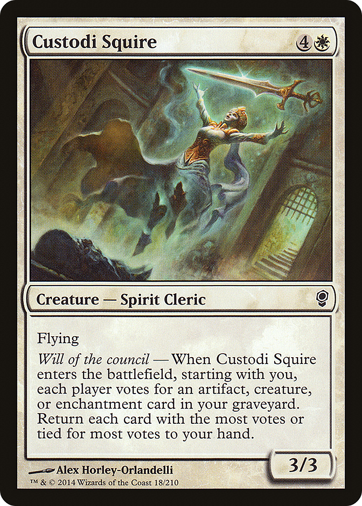 Écuyer Custodi (CNS-018) – Conspiration