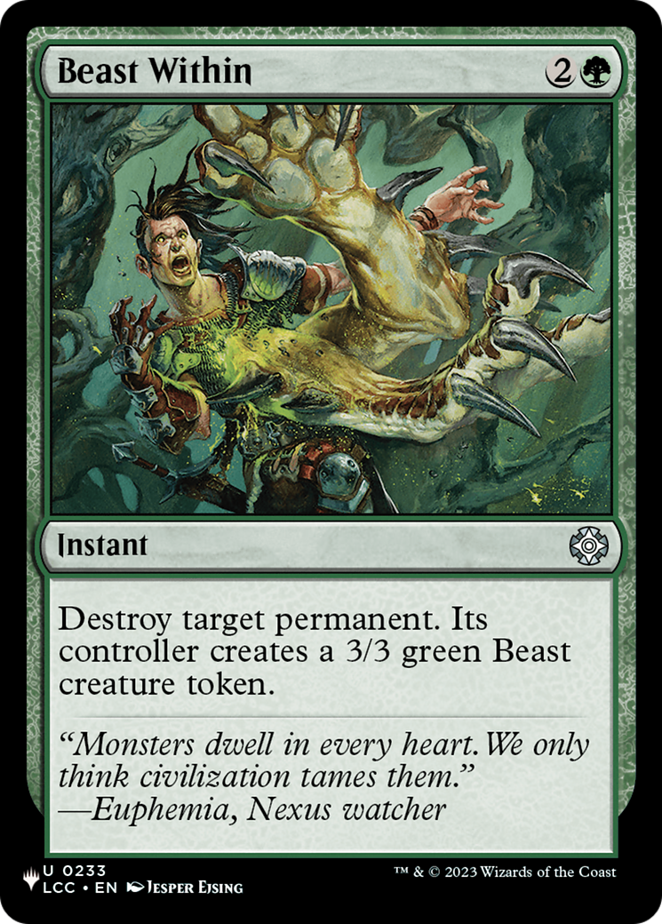 Beast Within (LIST-233) - The List