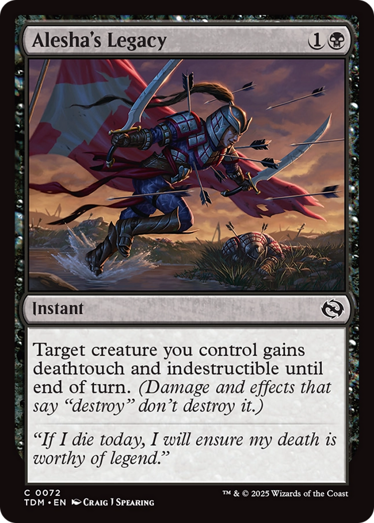 L'Héritage d'Alesha (TDM-072) - Tarkir : Dragonstorm Foil 
