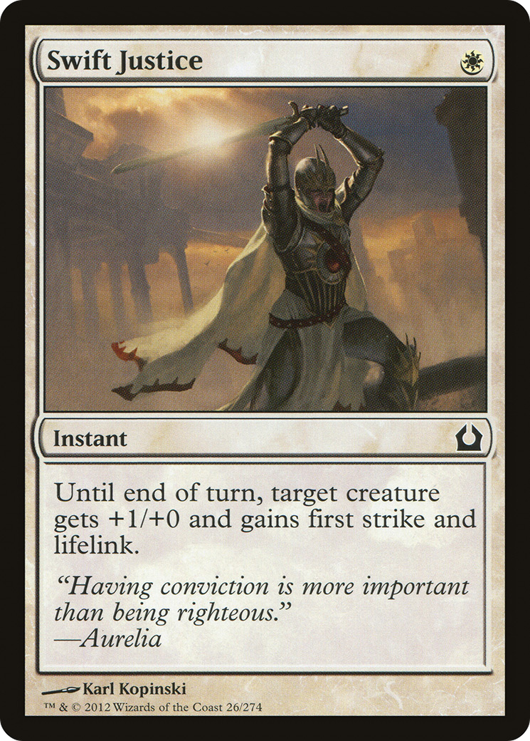 Swift Justice (RTR-026) - Return to Ravnica Foil