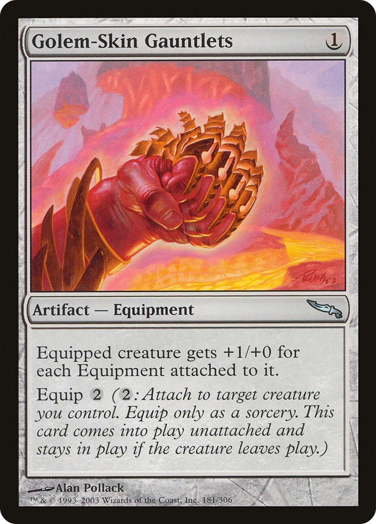 Gantelets en peau de golem (MRD-181) - Mirrodin Foil 