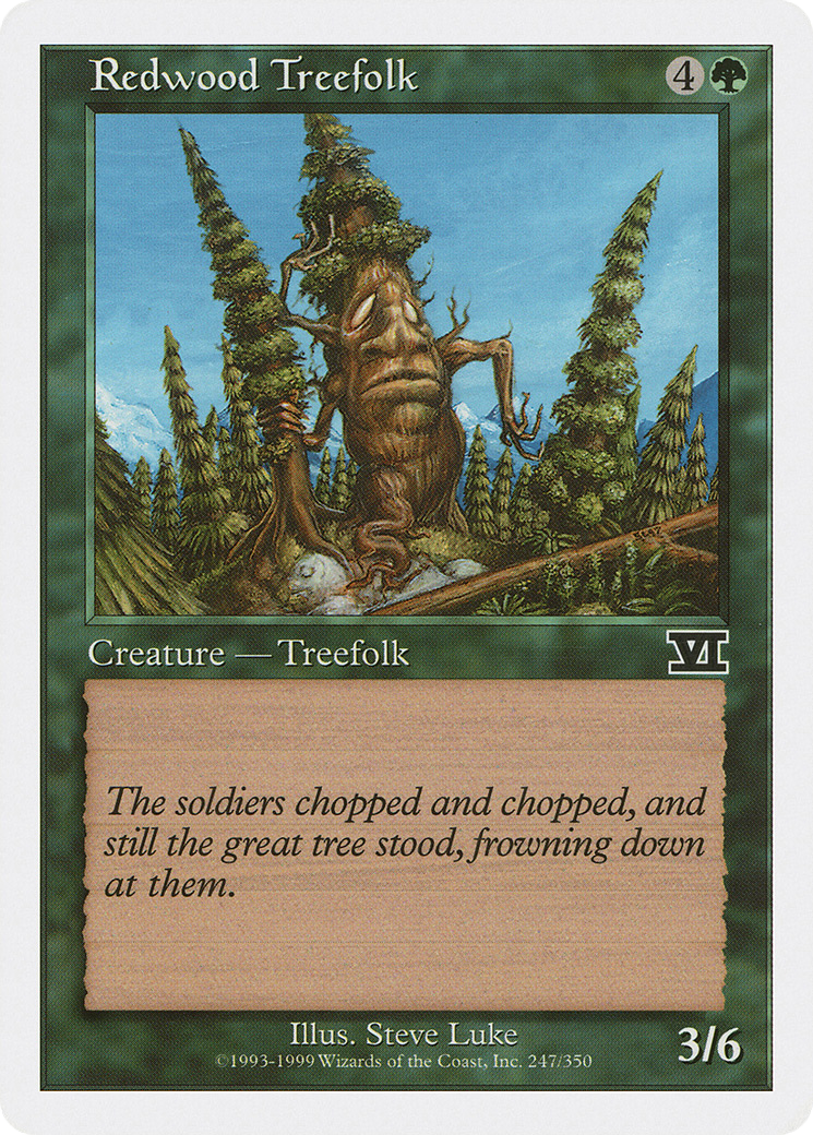 Redwood Treefolk (6ED-247) - Sixième édition classique
