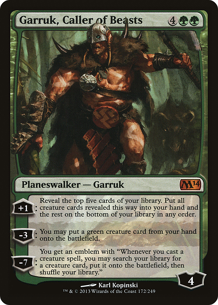 Garruk, l'invocateur des bêtes (M14-172) - Magic 2014