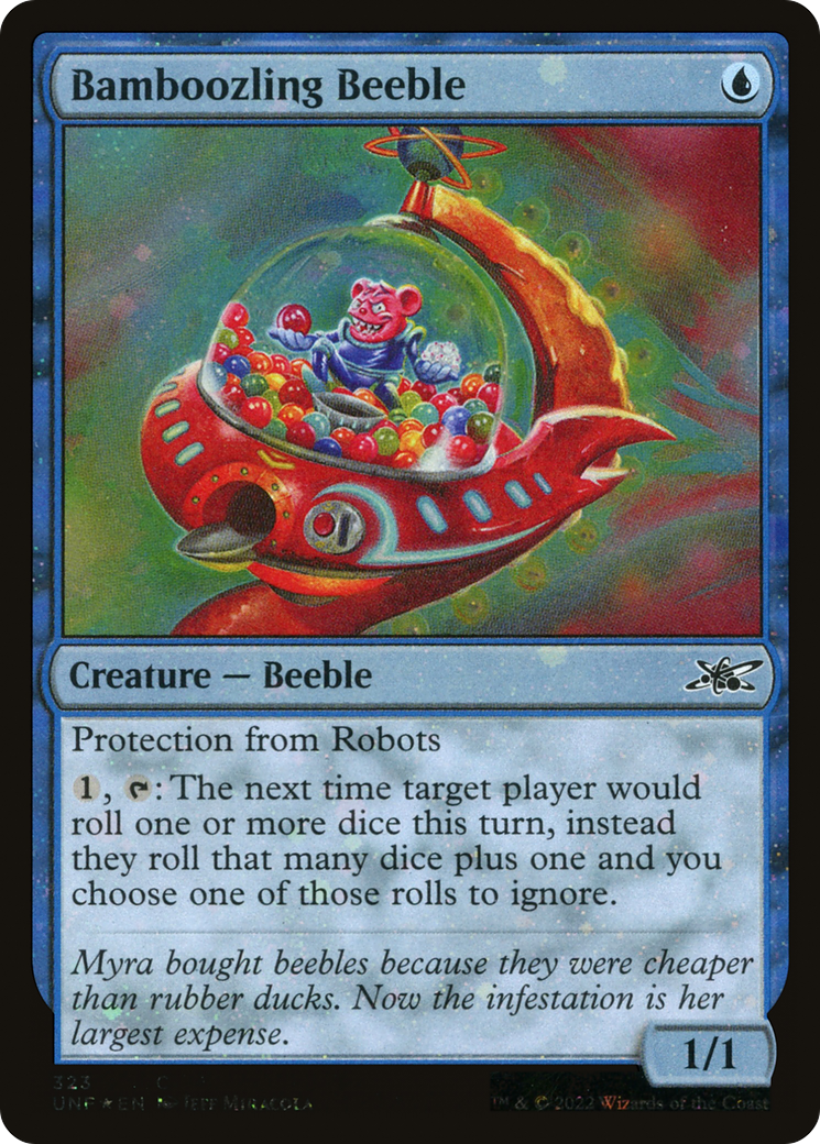 Bamboozling Beeble (Galaxy Foil) (UNF-323) - Unfinity Foil
