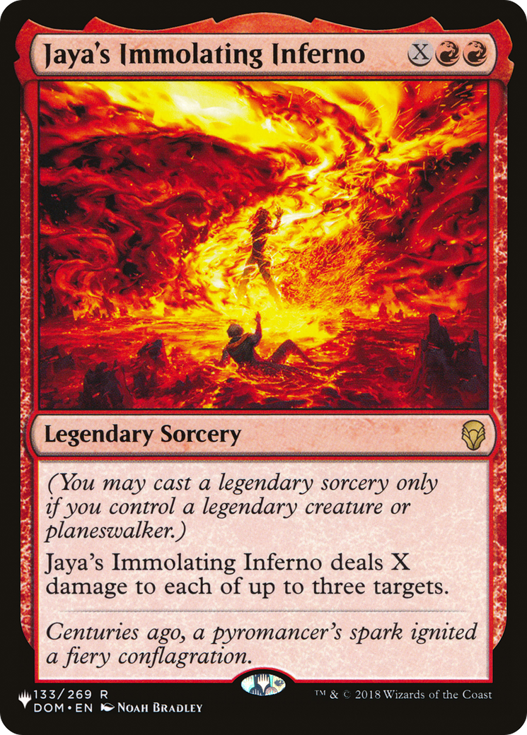 Jaya's Immolating Inferno (LIST-DOM-133) - The List