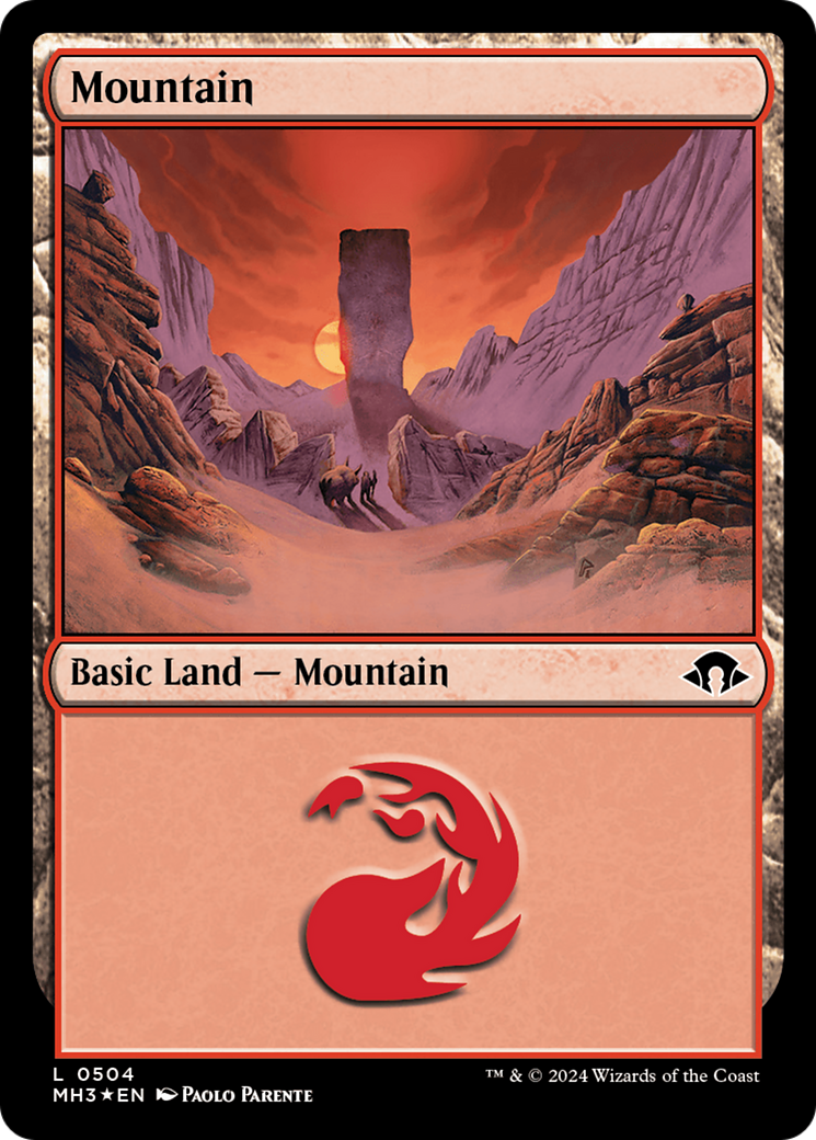 Mountain (0504) (Ripple Foil) (MH3-504) - Modern Horizons 3 Foil