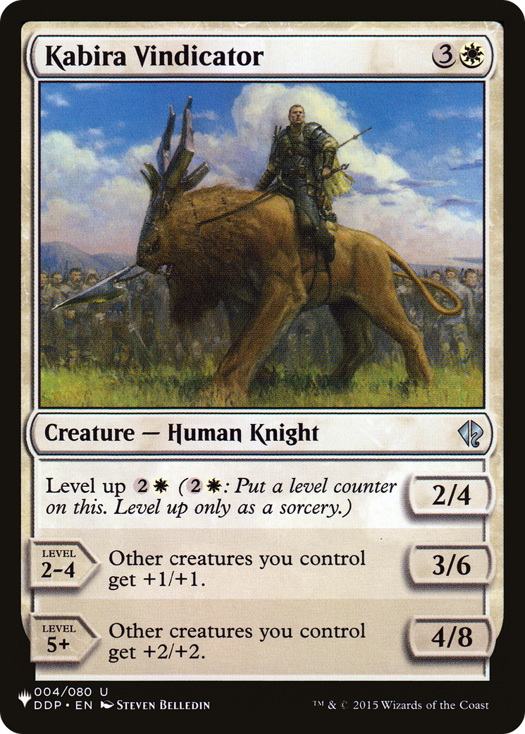 Kabira Vindicator (LIST-DDP-4) - The List