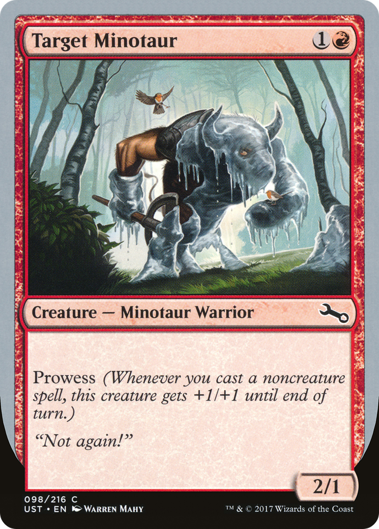 Cible Minotaure (UST-98A) - Instable 