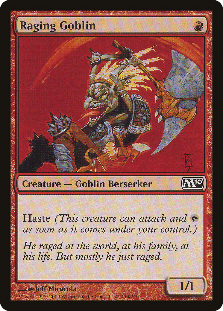 Raging Goblin (M10-153) - Magic 2010 Foil