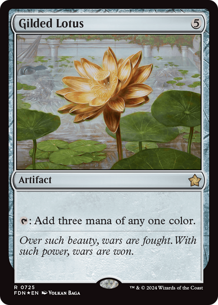 Lotus doré (FDN-725) - Feuille de fondation 