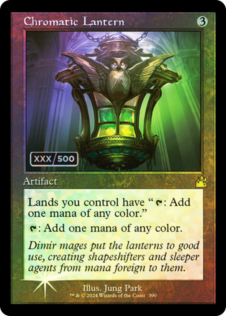 Chromatic Lantern (Retro Frame) (Serial Numbered) (RVR-390) - Ravnica Remastered Foil