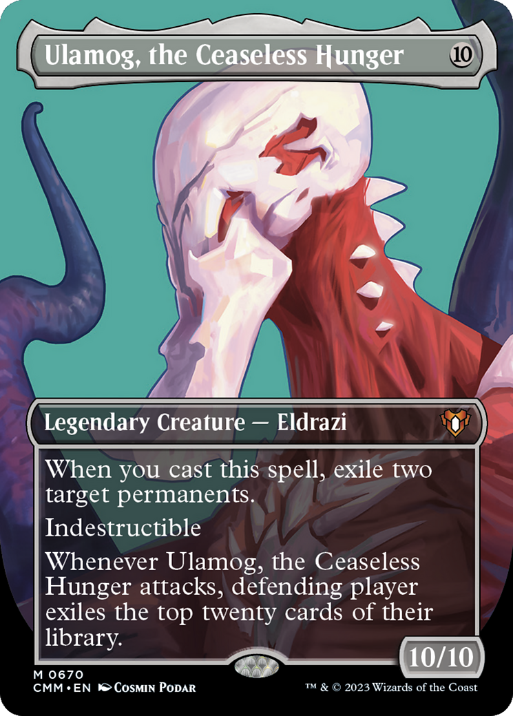 Ulamog, the Ceaseless Hunger (Borderless) (CMM-670) - Commander Masters (Borderless) Foil