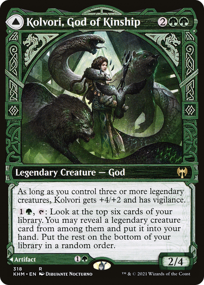 Kolvori, God of Kinship (Showcase) (KHM-318) - Kaldheim: (Showcase) Foil