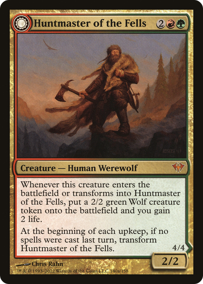 Huntmaster of the Fells (DKA-140) - Dark Ascension: (Double Faced Transform) Foil