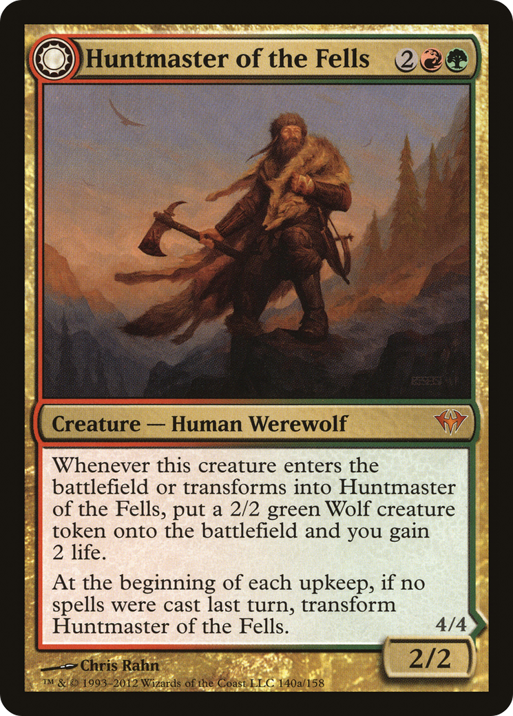 Huntmaster of the Fells (DKA-140) - Dark Ascension: (Double Faced Transform) Foil