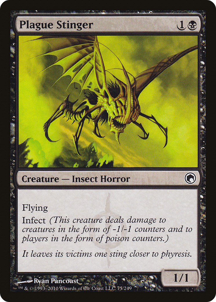 Plague Stinger (SOM-075) - Cicatrices de Mirrodin Foil 