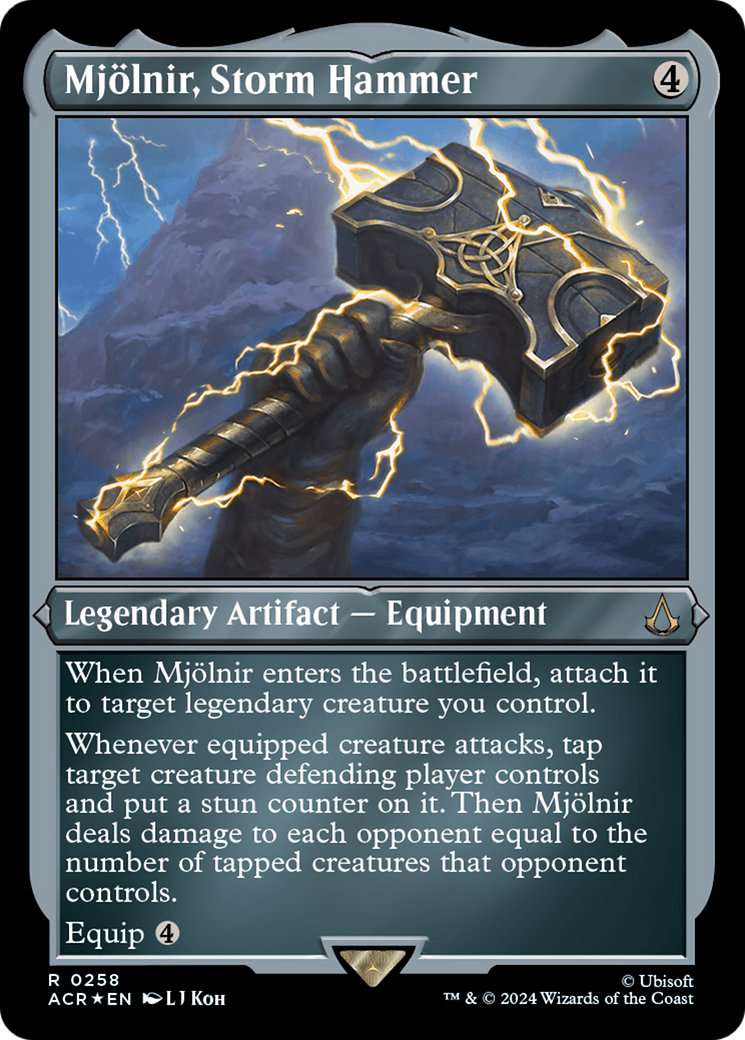 Mjölnir, Marteau de la Tempête (ACR-258) - Feuille gravée Assassin's Creed