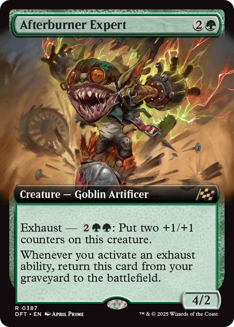 Expert en postcombustion (Extended Art) (-387) - Feuille d'Aetherdrift 